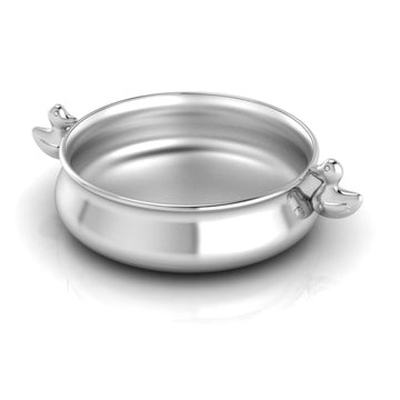 Duck Feeding Porringer-Engraveable