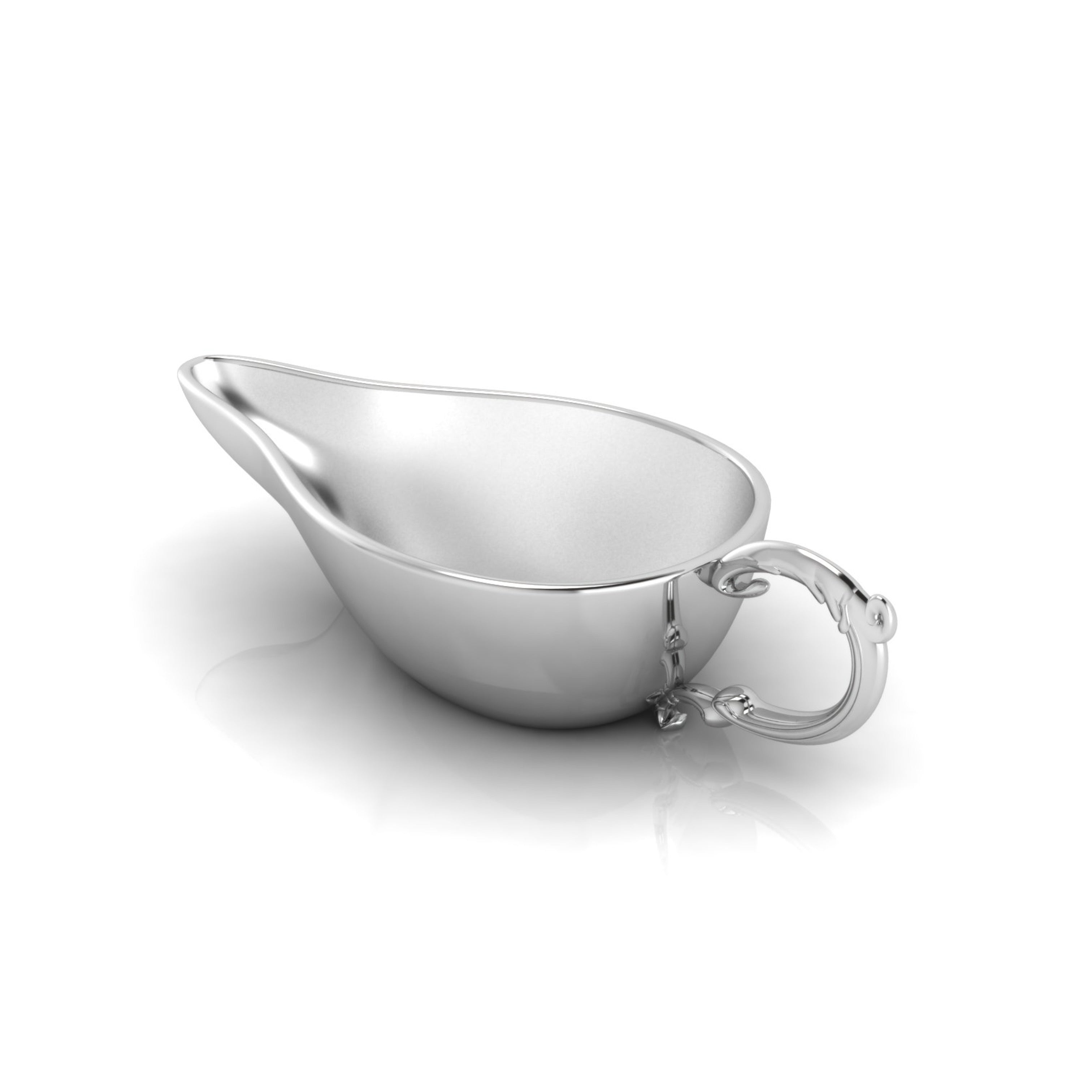 Flat Feeder with Victorian Handle-Engraveable