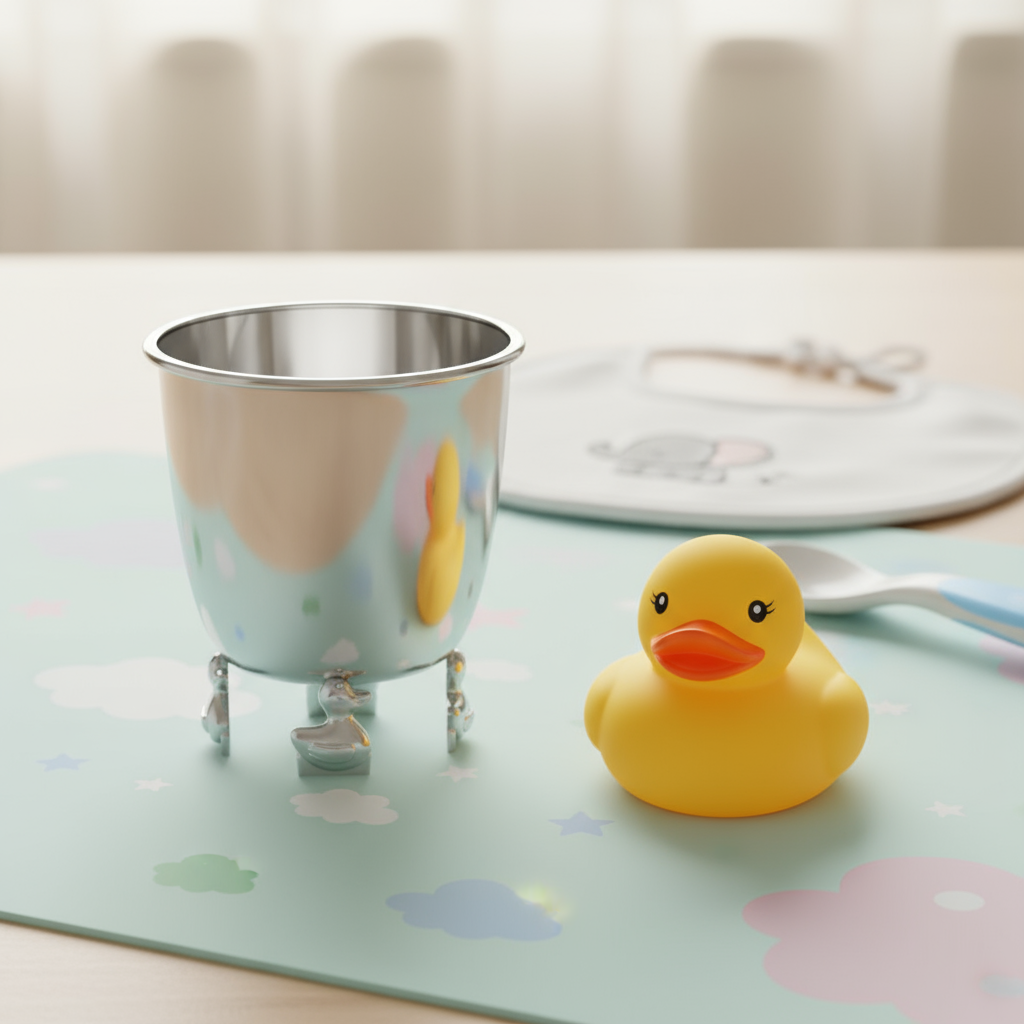 Wine Cup with Ducks-Engraveable