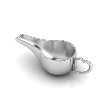 Round Feeder with Heart Handle-Engraveable