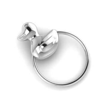 Duck Ring Rattle-Engraveable