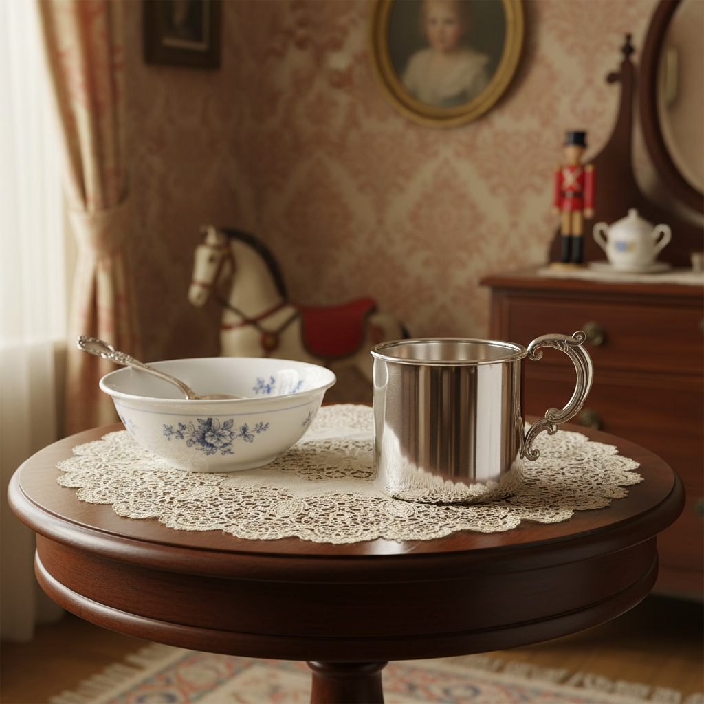 Classic Cup with Victorian Handle-Engraveable