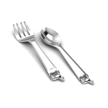 Rocking Horse Spoon & Fork Set - Engraveable