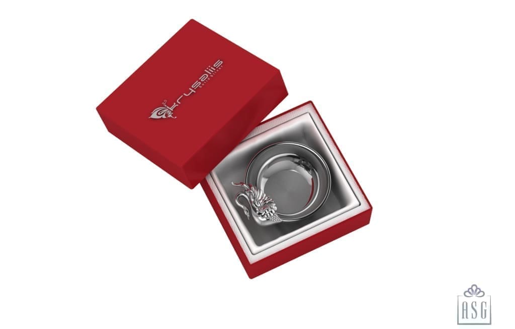 Silver Puja Bowl - Peacock Collection By Isvara Pooja Items