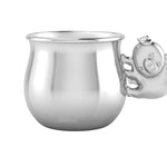 Silver Plated Piggy Baby Cup