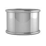 Silver Plated Round Napkin Ring Pair