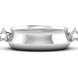Silver Plated Bowl for Baby & Child - Star Handle Feeding Porringer