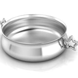 Silver Plated Bowl for Baby & Child - Star Handle Feeding Porringer