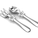 Silver Plated Baby Spoon & Fork Set - Be a Star