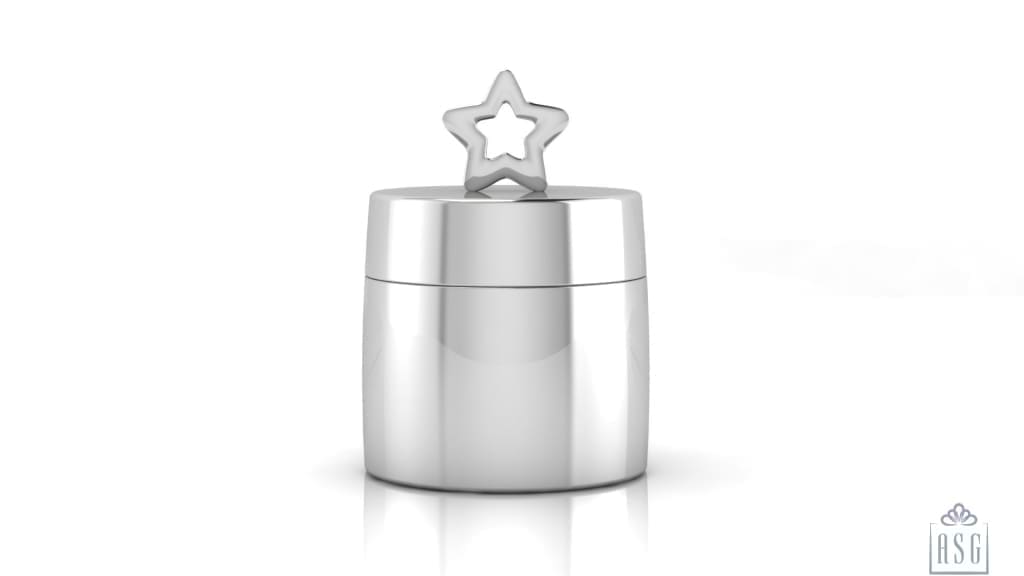Silver Plated Star Keepsake Box