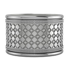 Silver Plated Tubulaire Napkin Ring Pair