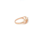 Hearts-a-holding Pink Gold Ring