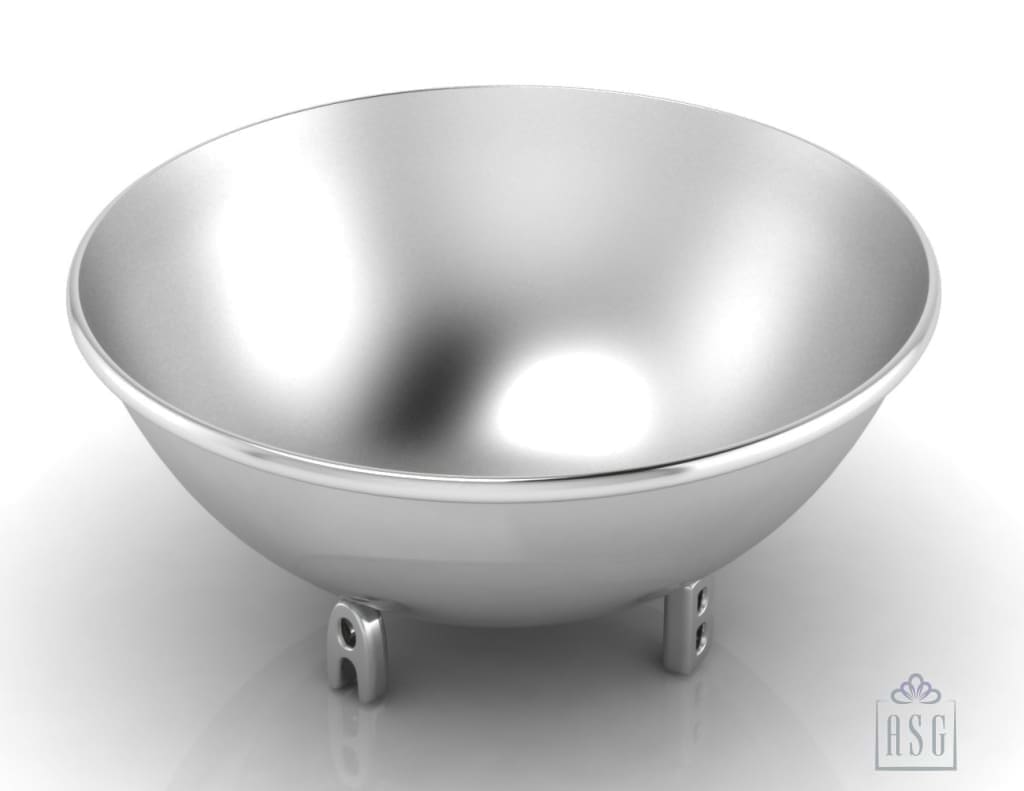 Sterling Silver Bowl for Baby and Child - ABC Letter supports