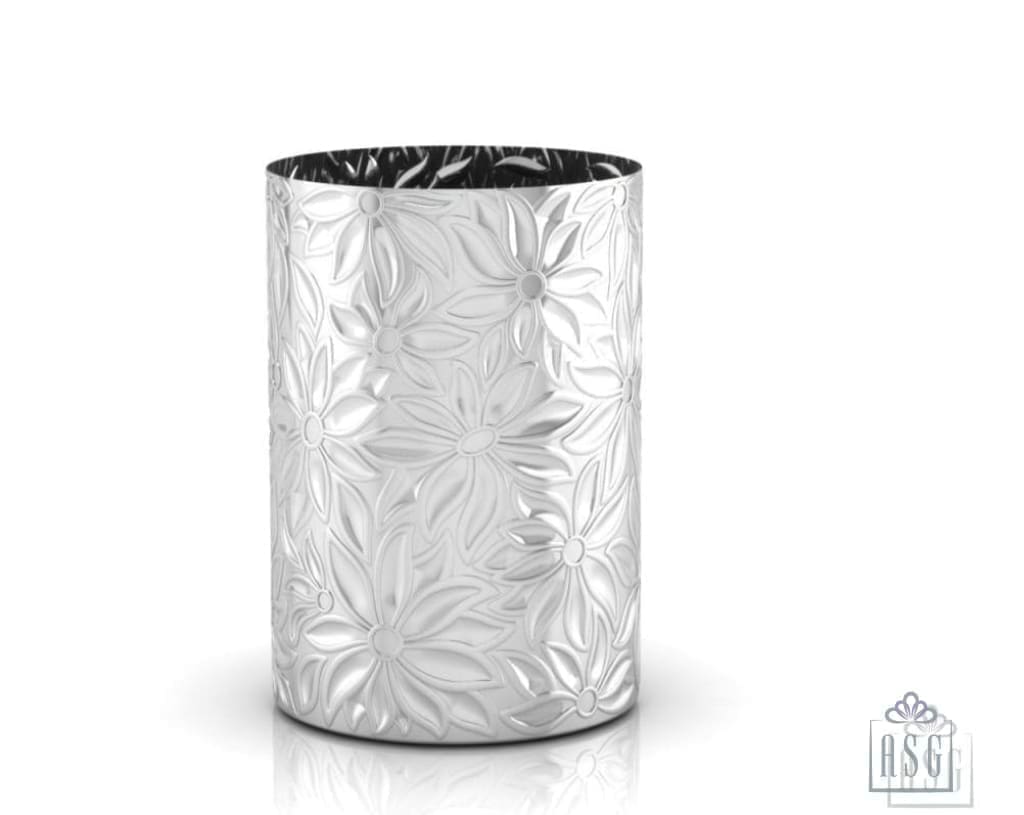 Sterling Silver Glass - Blossoming Flowers