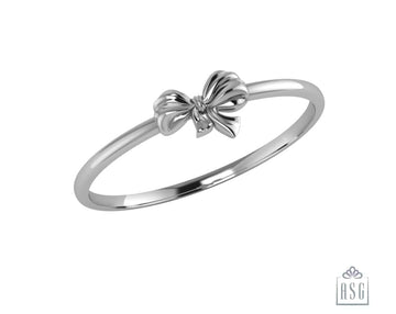Sterling Silver Bow Baby Bangle