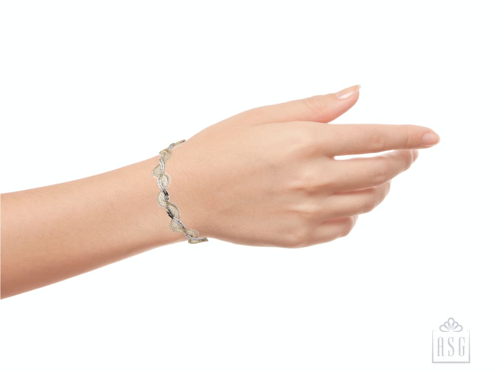 Sterling Silver Italian Bracelet - Brillante Six Womens Bracelets