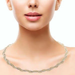 Sterling Silver Italian Chain Necklace - Brillante Six Jewellery