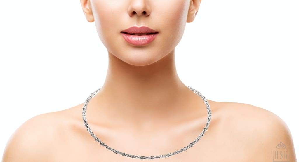 Sterling Silver Italian Chain Necklace - Brillante Ten Jewellery