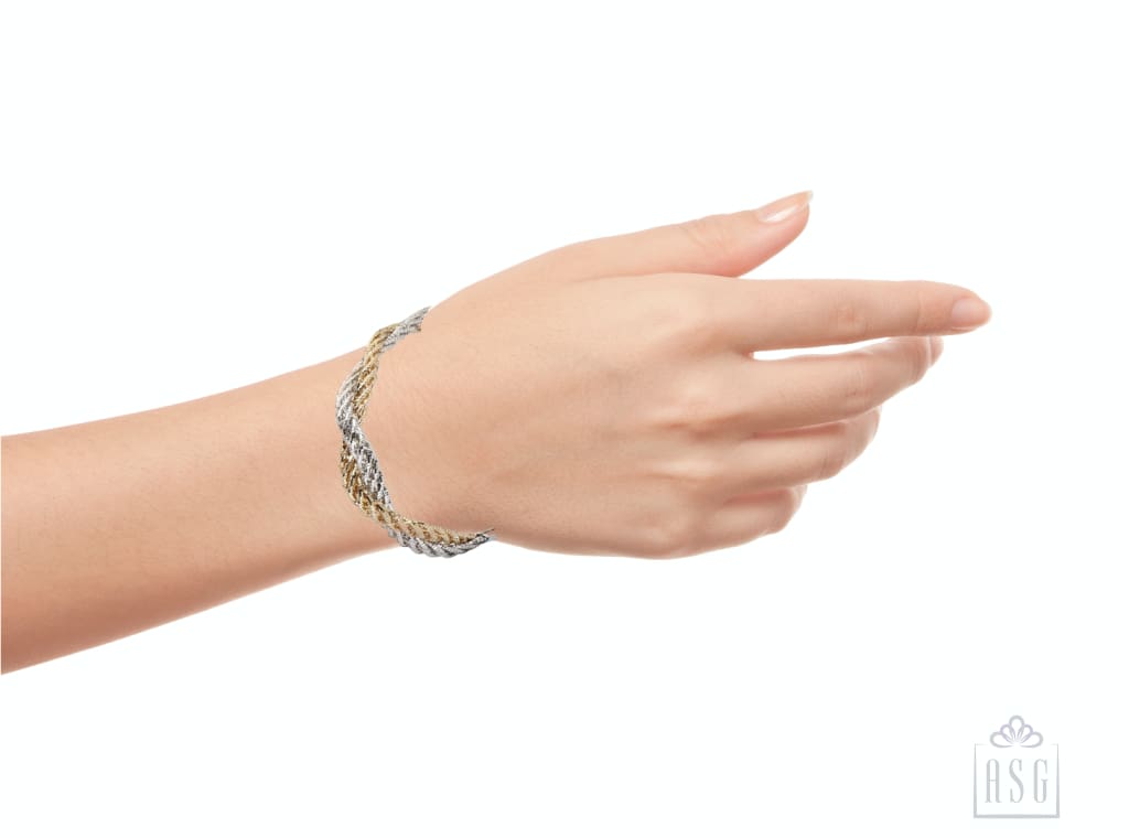 Sterling Silver Italian Bracelet - Brillante Three Womens Bracelets
