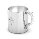 Sterling Silver Baby Cup - Classic with Cross
