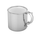 Sterling Silver Baby Cup - Classic with a Victorian Handle