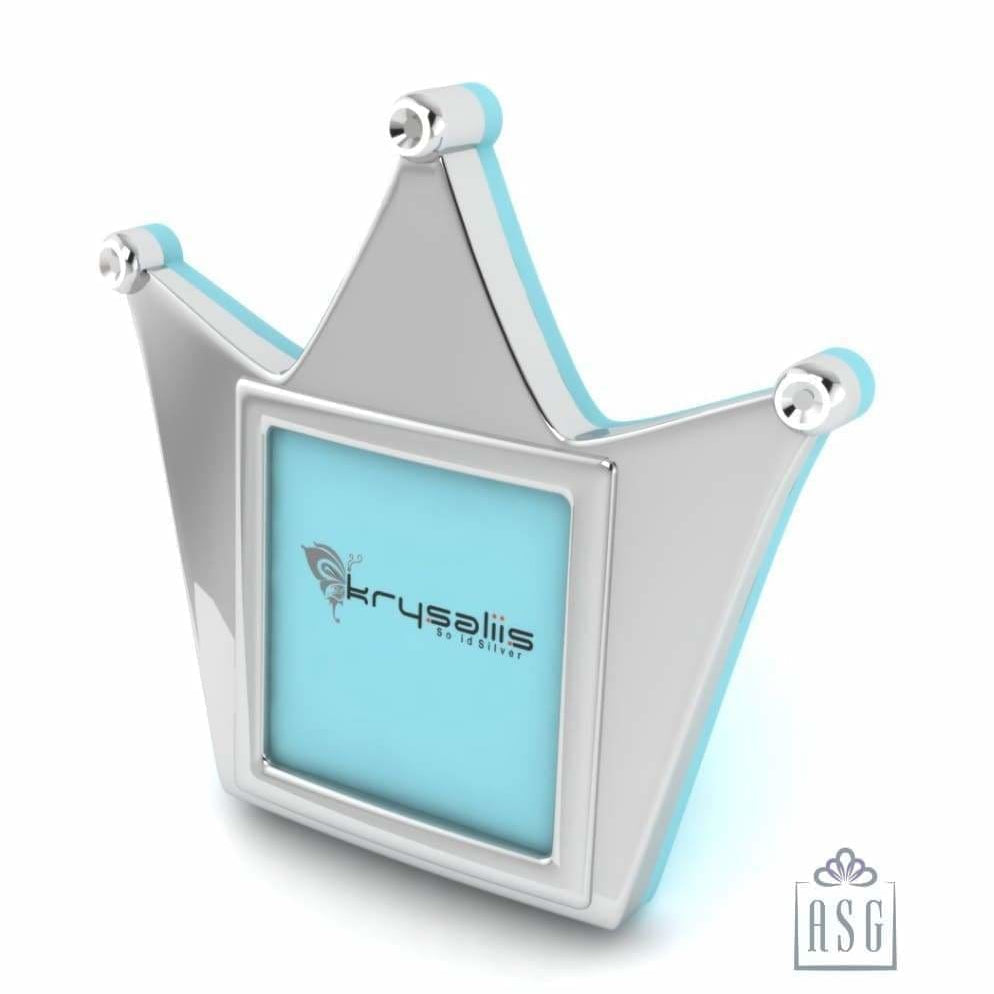 Silver Plated Crown Photo Frame for Baby and Kids