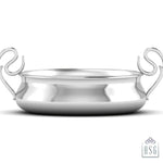 Sterling Silver Bowl for Baby and Child - Curved Feeding Porringer