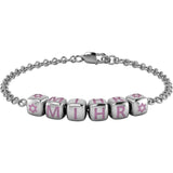 Sterling Silver Dice Babykubes Loose Bracelet For Baby & Child Pink / 4 Babykubes Bracelets