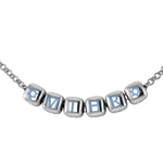 Sterling Silver Dice Babykubes Necklace For Baby & Child Blue / 9 Babykubes Kids Necklaces