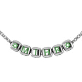 Sterling Silver Dice Babykubes Necklace For Baby & Child Green / 9 Babykubes Kids Necklaces