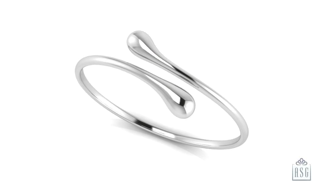Sterling Silver Droplet Baby Cuff
