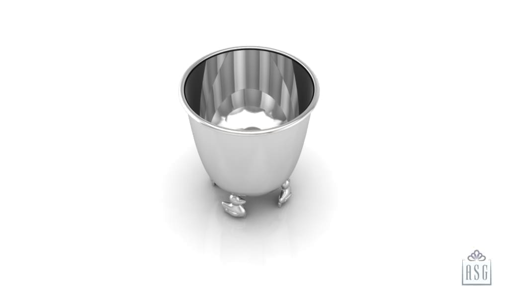Sterling Silver Duck Baby Cup