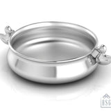 Sterling Silver Bowl for Baby and Child - Duck Feeding Porringer