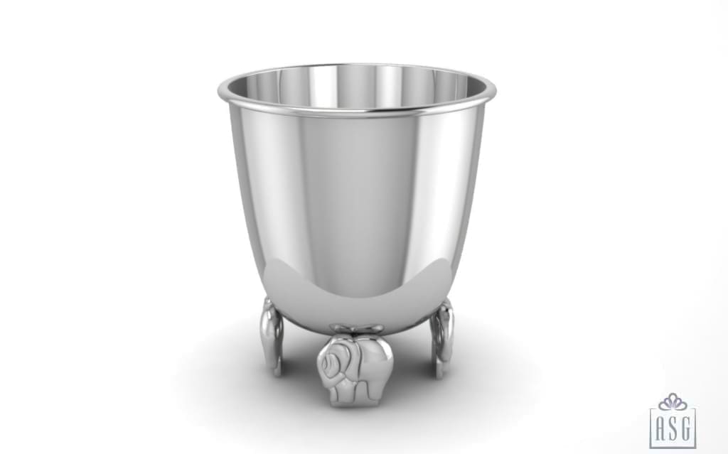 Sterling Silver Elephant Baby Cup