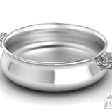 Sterling Silver Bowl for Baby and Child - Elephant Feeding Porringer