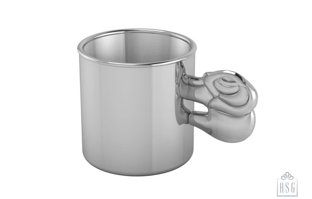 Sterling Silver Baby Cup with Elephant handle