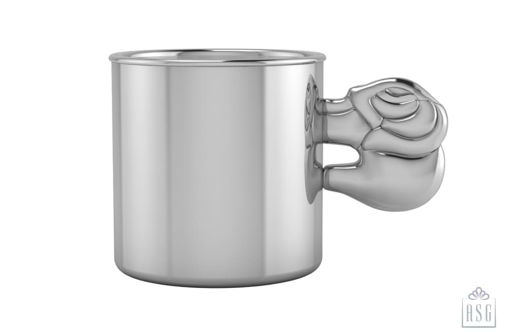 Sterling Silver Baby Cup with Elephant handle
