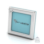 Silver Plated Photo Frame for Baby and Kids - Square with Elephant motif