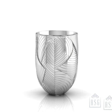 Sterling Silver Glass - Fluttering Leaves