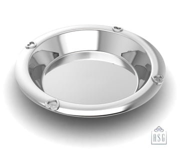 Sterling Silver Plate for Baby and Child - Hearts