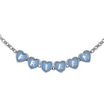 Sterling Silver Heart Babykubes Necklace For Baby & Child Blue / 9 Babykubes Kids Necklaces