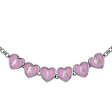 Sterling Silver Heart Babykubes Necklace For Baby & Child Pink / 9 Babykubes Kids Necklaces