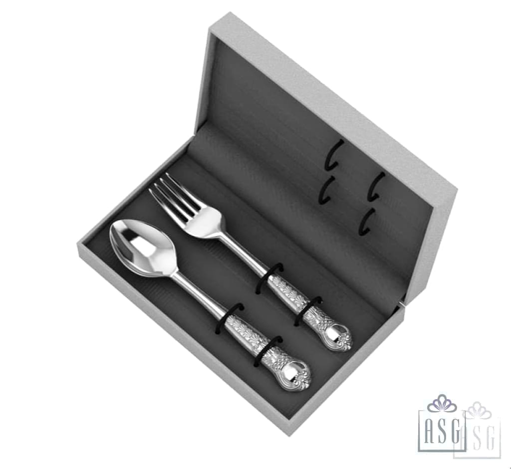 Sterling Silver Dinner Spoon & Fork Set - The Italianate Collection