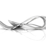 Sterling Silver Baby Spoon and Fork Set - Classic Loop