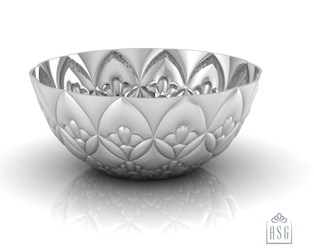 Sterling Silver Bowl - Lotus Full Bloom