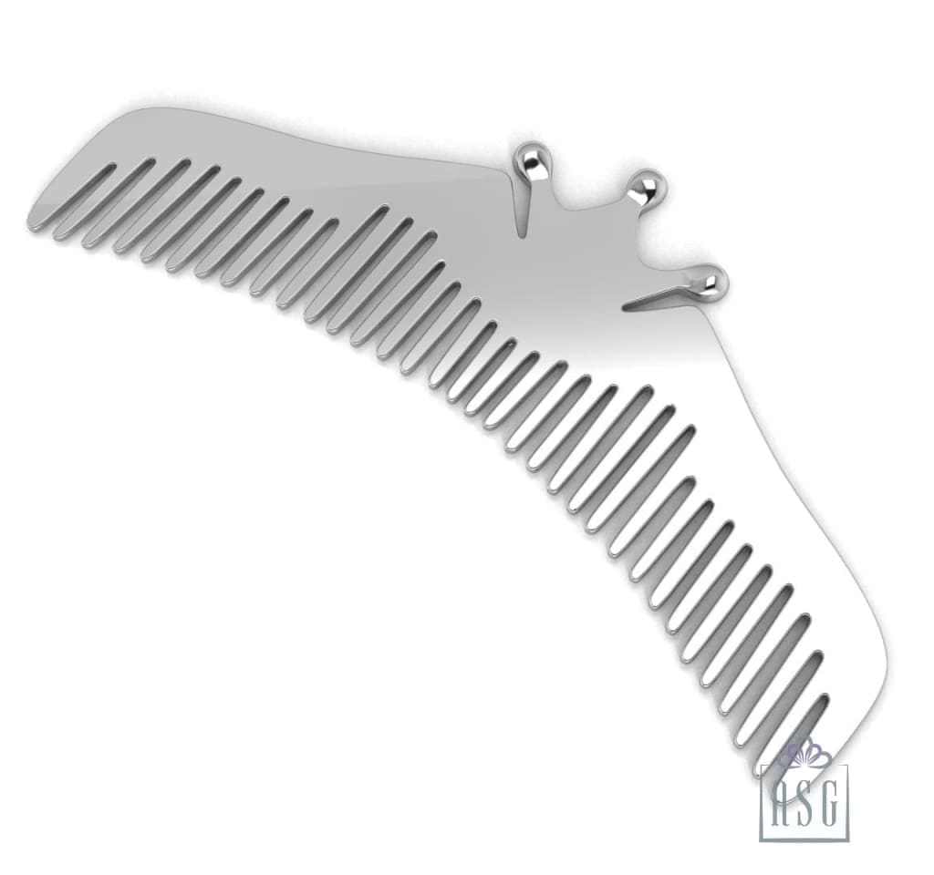 Sterling Silver Comb for Baby, Kids and Mom - Majestic