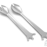 Sterling Silver Baby Spoon & Fork Set - Majestic Crown