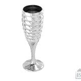 Sterling Silver Wine Glass - Misty Swirls