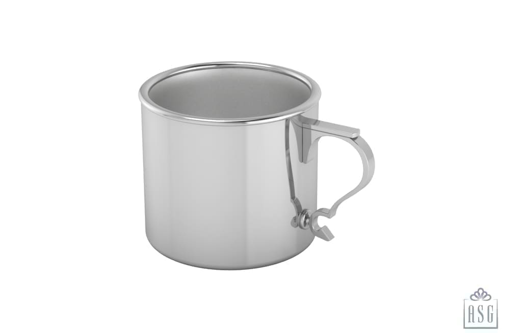 Sterling Silver Baby Cup - Modern Handle