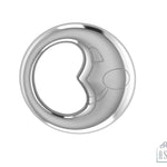 Sterling Silver Moon Baby Rattle
